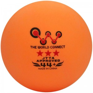 THE WORLD CONNECT(ザワールドコネクト)TWC ラージボール3スター44+ 44mm試合ボール 3球入リ卓球 競技ボール(dv018)