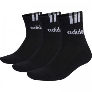 adidas(アディダス)43 リニアクッション3ST3PクルーソックスマルチSPソックス(ebb51-ic1294)