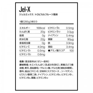 【ロット販売：入り数6】DNS(ディーエヌエス)ジェルエックス 285Gボディーケア スポーツ飲料(gelx285-tro)