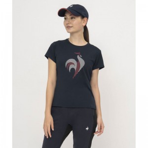 プラクティスシャツle coq sportifテニス半袖Ｔシャツ(LN4FHT52L)