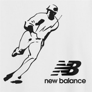 newbalance(ニューバランス)43 S.O グラフィックS/STシャツヤキュウソフトハンソデTシャツ(mt43717-wm)