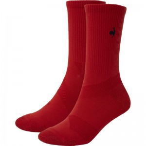 lecoqsportif(ルコック)MoveSox(ワンポイント/ミドル丈)マルチトレ-ニングソックスqmaxjb10-rd