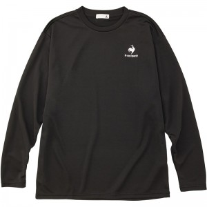 lecoqsportif(ルコック)エコペットロングスリーブシャツマルチSP 長袖Tシャツ(qmmujb30z-blk)