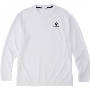 lecoqsportif(ルコック)エコペットロングスリーブシャツマルチSP 長袖Tシャツ(qmmujb30z-wht)