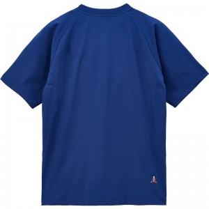 lecoqsportif(ルコック)ヘランカショートスリーブシャツマルチSPTシャツ M(qmmxja01-bl)