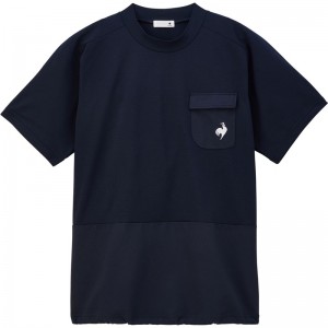 lecoqsportif(ルコック)LCSPLUME ハイブリッドシャツマルチSPTシャツ M(qmmxja06-nv)