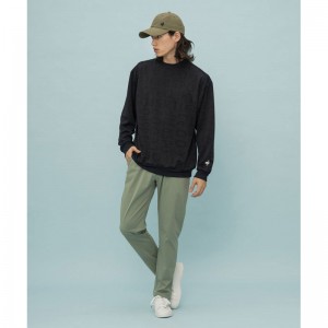 lecoqsportif(ルコック)ジャガードスウェットマルチトレ-ニングトップス単品(etc)qmmxjc42-nv