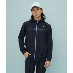 lecoqsportif(ルコック)接触冷感ジャージ スタンドジャケットマルチトレ-ニングトップス(SET)qmmxjf02-nv