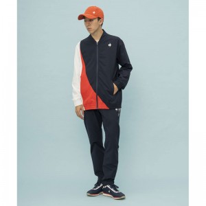 lecoqsportif(ルコック)LCS Plumeクロス ジャケットマルチトレ-ニングトップス(SET)qmmxjf20-nv