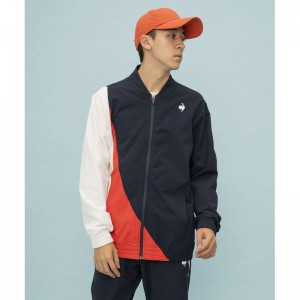 lecoqsportif(ルコック)LCS Plumeクロス ジャケットマルチトレ-ニングトップス(SET)qmmxjf20-nv