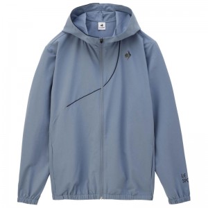 lecoqsportif(ルコック)サンスクリーンクロス フーデッドジャケットマルチトレ-ニングトップス(SET)qmmxjf21-bl