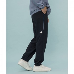 lecoqsportif(ルコック)サンスクリーンクロス ロングパンツマルチトレ-ニングボトムス(SET)qmmxjg21-nv