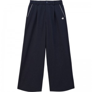 lecoqsportif(ルコック)LCS Plumeクロス ストレートパンツ(前開き）)マルチトレ-ニングボトムス単品(パンツ)qmwxjd34-nv