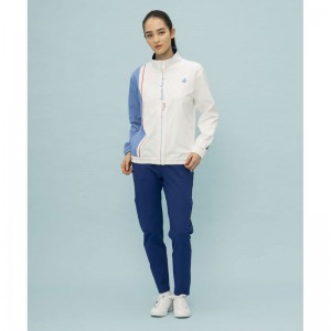 lecoqsportif(ルコック)LCS Plumeクロス ジャケットマルチトレ-ニングトップス(SET)qmwxjf22-wh