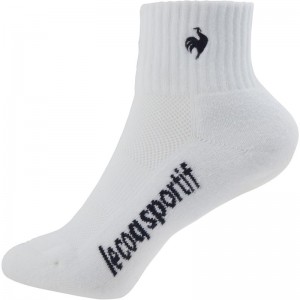 lecoqsportif(ルコック)テニスショートソックステニスソックス(qtatjb10-wht)