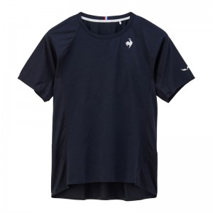 lecoqsportif(ルコック)エールフォルム ゲームシャツテニストップス単品(シャツ短)qtmxja01-nv