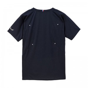 lecoqsportif(ルコック)エールフォルム ゲームシャツテニストップス単品(シャツ短)qtmxja01-nv