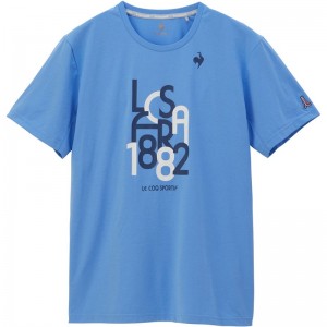 lecoqsportif(ルコック)ロゴプラクティスシャツテニスプラクティクスシャツ(qtmxja05-bl)