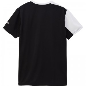 lecoqsportif(ルコック)グラフィックゲームシャツテニスゲームシャツ M(qtmxja90-bk)