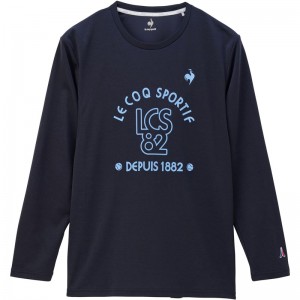 lecoqsportif(ルコック)スポットレス 長袖 シャツテニス長袖 Tシャツ(qtmxjb01-nv)