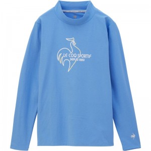 lecoqsportif(ルコック)モックネック長袖 シャツテニスロングTシャツ W(qtwxjb01-bl)