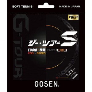 ゴーセン GOSENG-TOURS ブラックテニスソフト ガット(ssgt11bk)