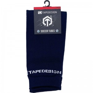 TAPEDESIGNSOCKSSOCCER TUBES NAVYサッカーストッキング(t006)