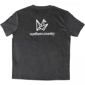 ノーザンカントリーnortherncountryT-SHIRTS(BIG LOGO)アウトドア半袖Tシャツ(tr1305-bk)