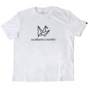 ノーザンカントリーnortherncountryT-SHIRTS(FRONT LOGO)アウトドア半袖Tシャツ(tr1306-wt)