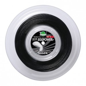 ゴーセン GOSENエッグパワー17ロール ブラックテニス硬式 ガット(TS1012BK)