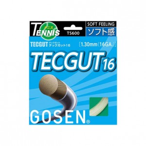 ゴーセン GOSENテックガット テックガット 16ホワイトテニス硬式 ガット(TS600W)