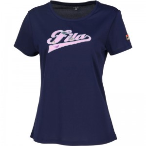 FILA(フィラ)アップリケTシャツテニス Ｔシャツ ウィメンズ(vl2926-20)