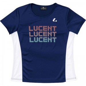 LUCENT(ルーセント)Ladies Tシャツ ネイビーテニス Ｔシャツ ウィメンズ(xlh2336)