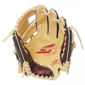 ローリングス RawlingsJr.グラブシュアキャッチ BFSSキャメル ジュニア用グローブ 24AWGJ4SCBFSS