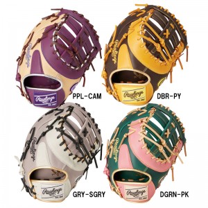 ローリングス Rawlings 軟式ハイパーテック  COSYNCM53 ファーストミット 野球 軟式 グラブ グローブ 一般 カラフル  24AW(GR4FHTCM53)