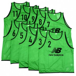 ビブス 10枚セット【New Balance】ニューバランスサッカー トレーニング 備品 収納袋付き ノースリーブ ウェア(JMTF0505)
