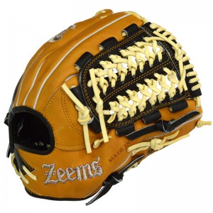 ジームス Zeems 限定 軟式グラブ 三方親 内野手用 ZEEMS型ロゴ 野球 軟式 グローブ グラブ 一般  24AW(KG24ZDBN-ZEEMS-SI)