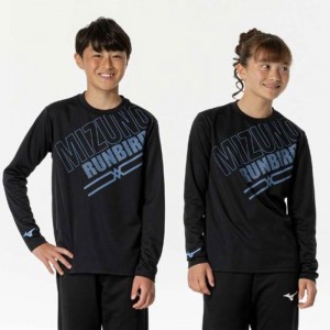 ミズノ MIZUNO抗菌防臭/防汚 GACHI Tシャツ 長袖 ジュニアジュニア キッズ ウエア(32JAB950)