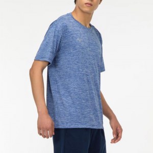 ミズノ MIZUNOナビドライTシャツ(半袖/杢調)トレーニングウエア (メンズ) Ｔシャツ(32MA2190)