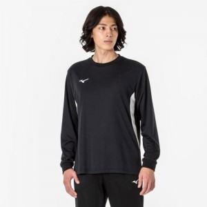 ミズノ MIZUNOナビドライTシャツ(長袖/切替) (メンズ) トレーニングウエア ミズノトレーニング（メンズ） Ｔシャツ(32MAA195)