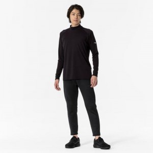 ミズノ MIZUNO発熱素材 ブレスサーモTシャツ (ハイネック) メンズトレーニング Ｔシャツ(32MAA544)