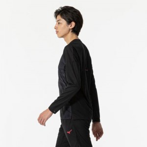 ミズノ MIZUNO汗処理/通気 ドライエアロフローTシャツ 長袖トレーニング メンズ Ｔシャツ32MAB022