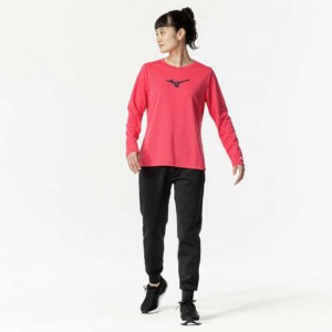 ミズノ MIZUNO発熱素材 ブレスサーモロゴTシャツ 長袖トレーニング ウィメンズ Ｔシャツ(32MAB855)