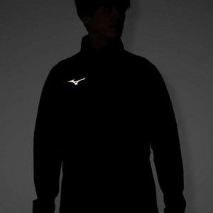 ミズノ MIZUNOストレッチ/防風/発熱素材 テックシールド×ブレスサーモジャケットトレーニング メンズ ウィンドブレーカー(32MCB530)