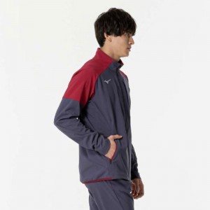 ミズノ MIZUNOストレッチ/防風 テックシールドジャケットトレーニング メンズ ウィンドブレーカー(32MCB552)