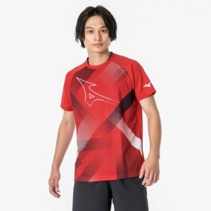 ミズノ MIZUNOドライエアロフロープラクティスシャツ(ラケットスポーツ)  テニス/ソフトテニス ウエア Ｔシャツ/ポロシャツ(62JAAZ14)