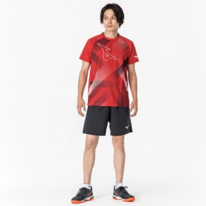 ミズノ MIZUNOドライエアロフロープラクティスシャツ(ラケットスポーツ)  テニス/ソフトテニス ウエア Ｔシャツ/ポロシャツ(62JAAZ14)