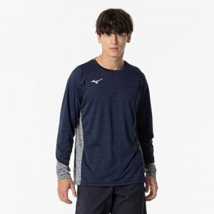 ミズノ MIZUNOプラクティスシャツ 長袖/ラケットスポーツテニス/ソフトテニス ウエア Ｔシャツ/ポロシャツ62JAB015