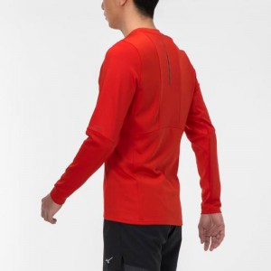 ミズノ MIZUNO発熱 ミズノサーマルチャージTシャツ 長袖/オーロラランニング ウエア シャツJ2MA2570