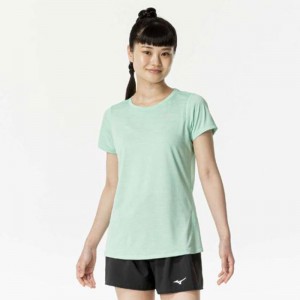 ミズノ MIZUNOクイックドライTシャツ (オーロラ)ランニング ウエア ランニングシャツ(J2MAA721)